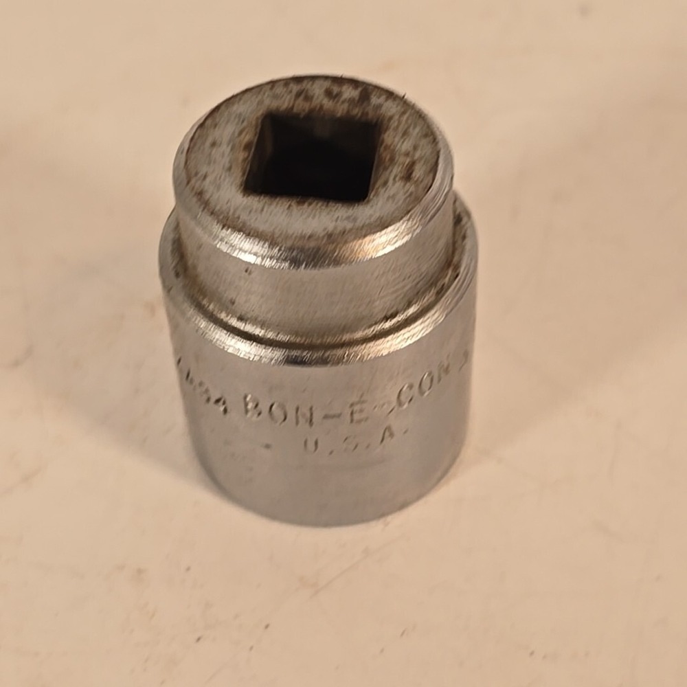 Bon E Con 1/2" Drive Socket 1 1/16" 12 Point Shallow ZA34 Made in USA